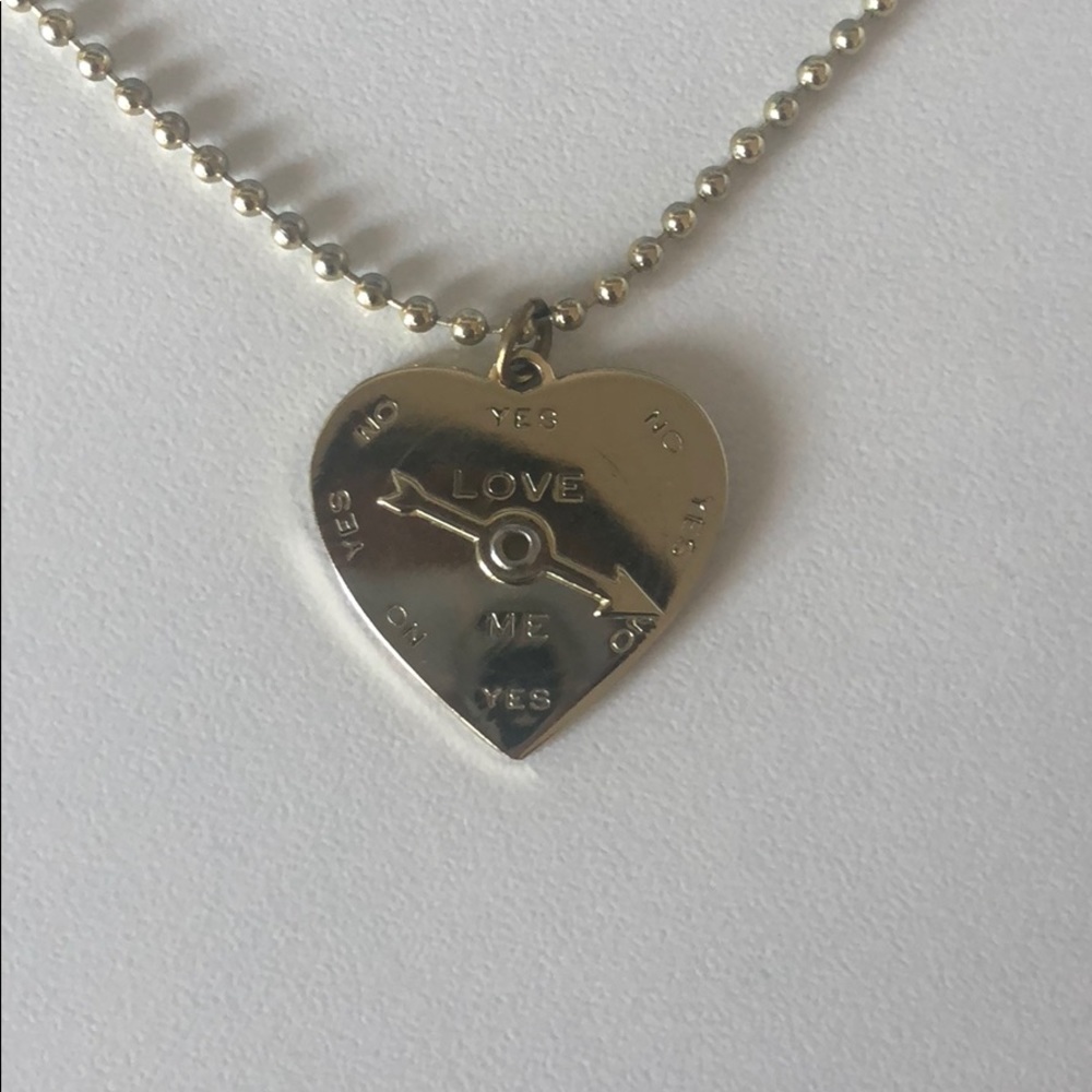 Marc Jacobs Love Me Not Gold Heart Necklace